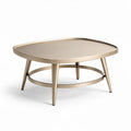 Table basse en métal doré design rectangulaire 90 x 60 x 40 cm